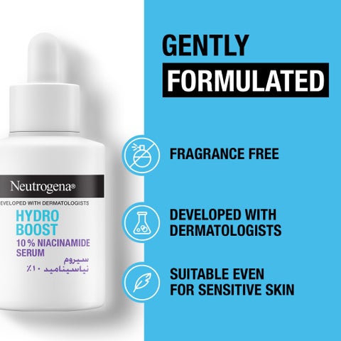 Neutrogena Hydro Boost 10% Niacinamide Serum, Hyaluronic Acid - 30ml