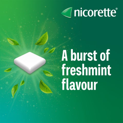 Nicorette 4mg Nicotine Chewing Gum, Freshmint - 105 Gums