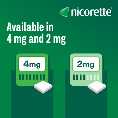 Nicorette 4mg Nicotine Chewing Gum, Freshmint - 105 Gums