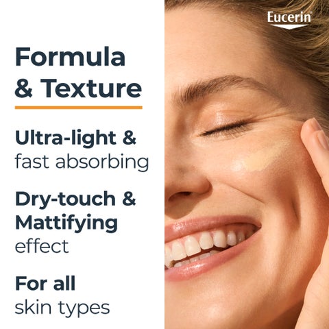 Eucerin Sun Hydro Protect SPF 50+ Ultra Light Fluid, Tinted Light - 50ml
