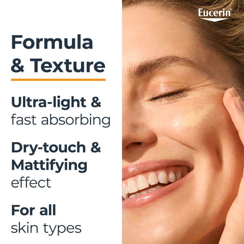 Eucerin Sun Hydro Protect SPF 50+ Ultra Light Fluid, Tinted Light - 50ml