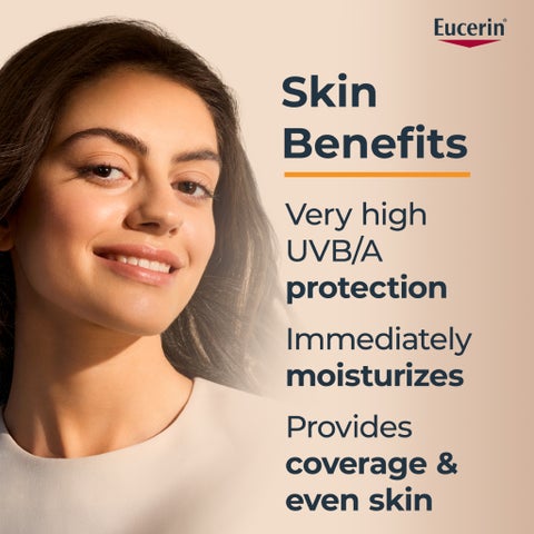 Eucerin Sun Hydro Protect SPF 50+ Ultra Light Fluid, Tinted Medium - 50ml