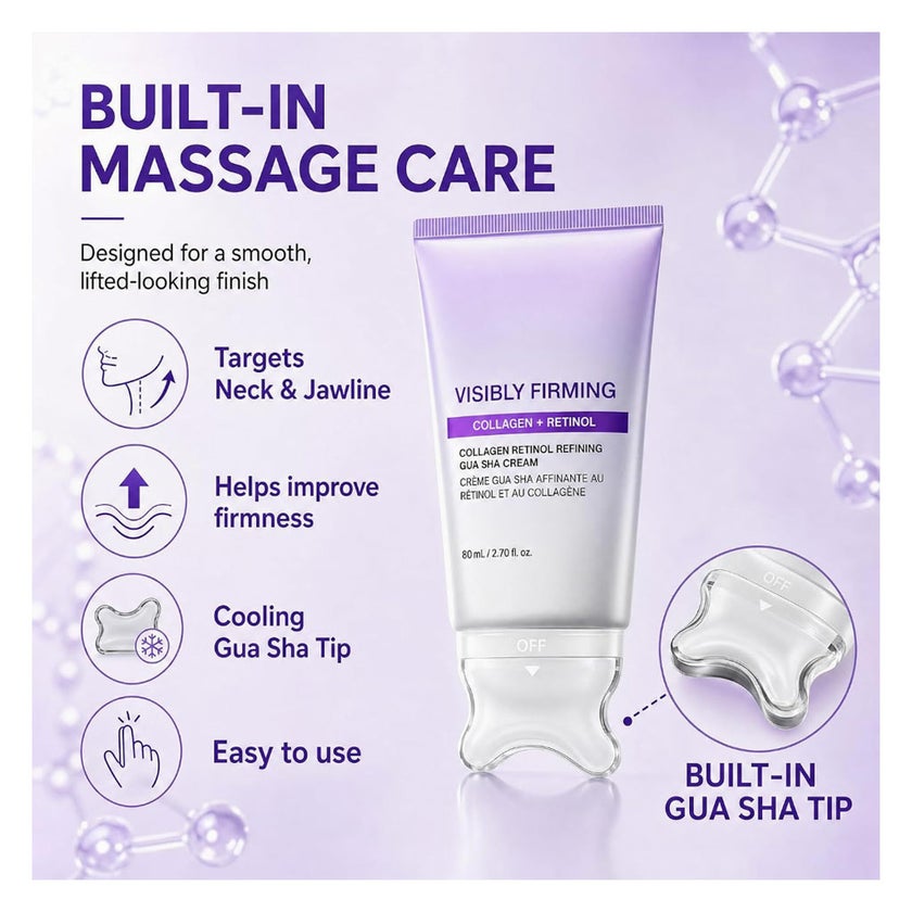 Anua Visibly Firming Collagen + Retinol Refining Gua Sha Cream - 80ml
