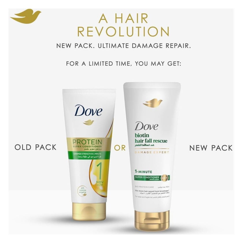 Dove Biotin Hair Fall Rescue 1 Minute Super Conditioner - 180ml