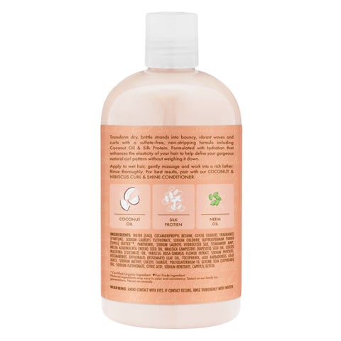 Shea Moisture Coconut & Hibiscus Curl & Shine Shampoo - 384ml