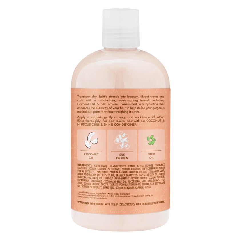 Shea Moisture Coconut & Hibiscus Curl & Shine Shampoo - 384ml