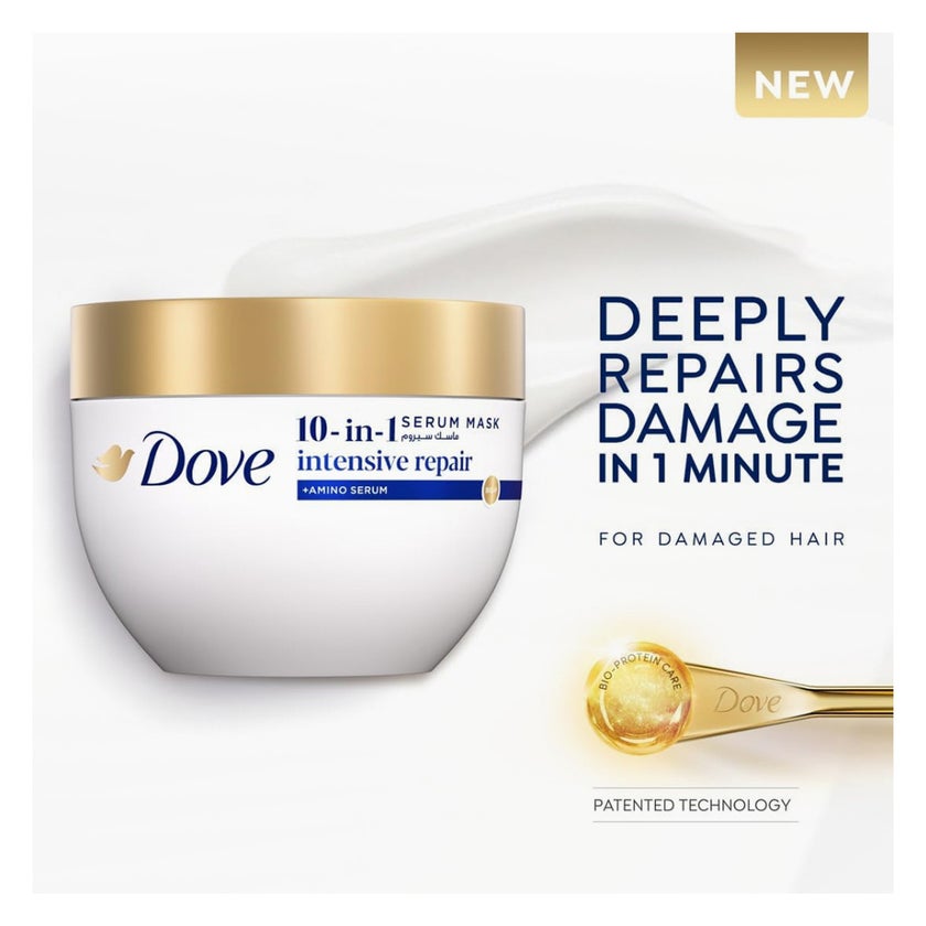 Dove 10-in-1 Intensive Repair Hair Serum Mask - 220ml