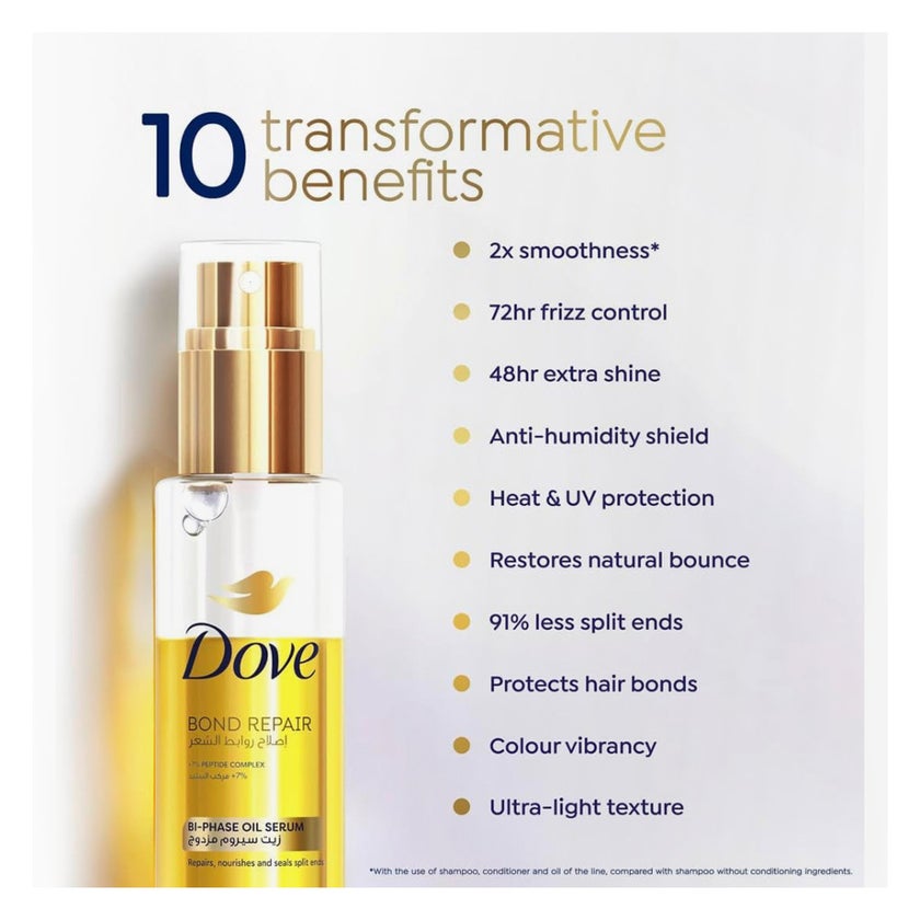 Dove Bond Repair Bi-Phase Oil Serum - 80ml