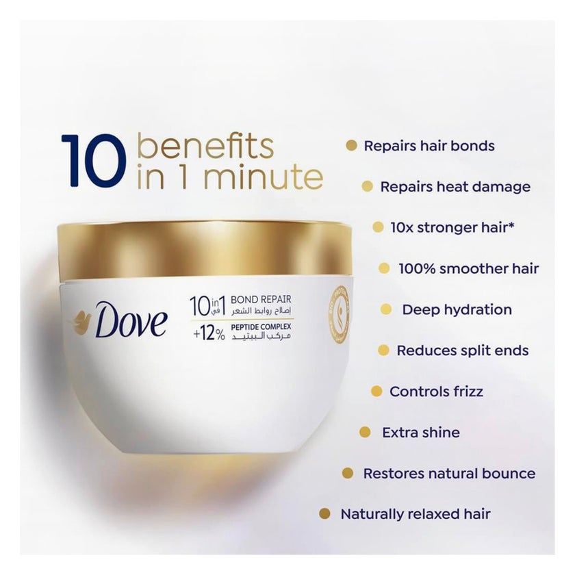 Dove 10-in-1 Bond Repair Hair Mask - 265ml