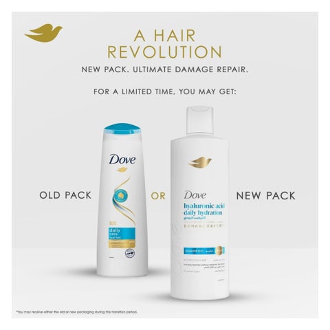 Dove Hyaluronic Acid Daily Hydration Shampoo - 600ml