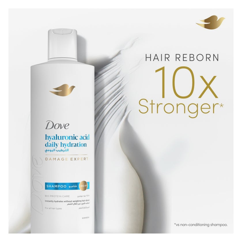 Dove Hyaluronic Acid Daily Hydration Shampoo - 400ml