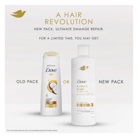 Dove Coconut Repair Sulfate Free Shampoo - 400ml