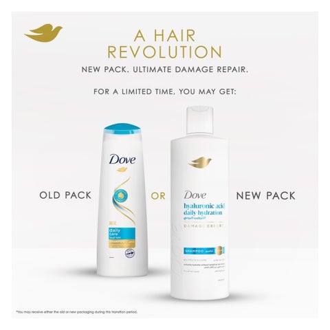Dove Hyaluronic Acid Daily Hydration Shampoo - 350ml