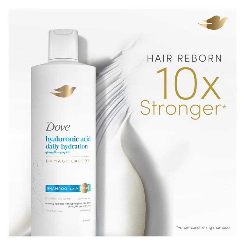 Dove Hyaluronic Acid Daily Hydration Shampoo - 350ml