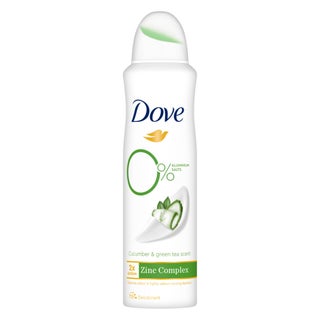 Dove 0% Aluminum Salts Deodorant Spray, Cucumber & Green Tea - 150ml