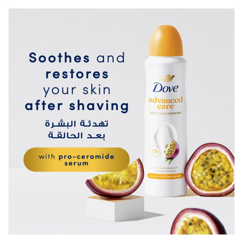 Dove Advanced Care Soothes & Restore 72H Deodorant Spray - 150ml