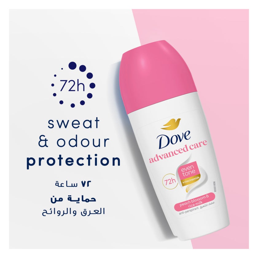 Dove Advanced Care Even Tone 72H Roll On Deodorant - 50ml