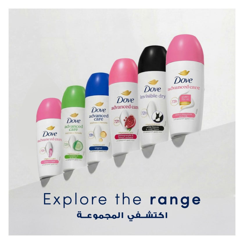 Dove Advanced Care Even Tone 72H Roll On Deodorant - 50ml