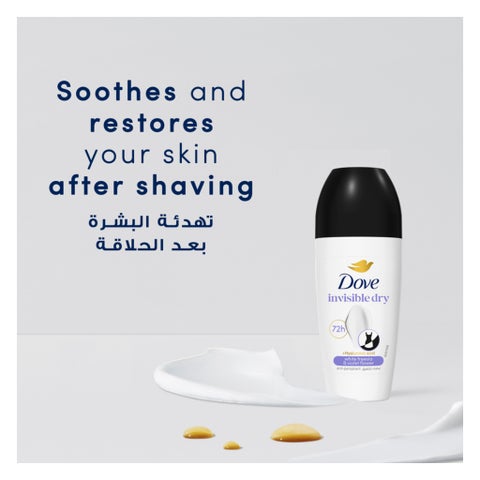 Dove Invisible Dry 72H Roll On Deodorant - 50ml