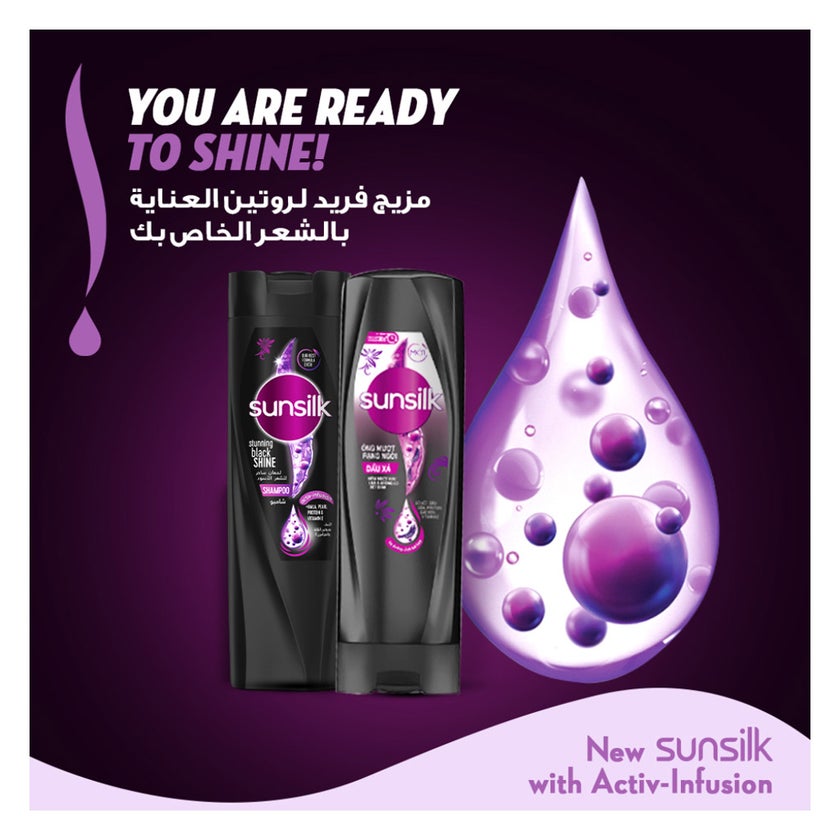 Sunsilk Stunning Black Shine Shampoo - 700ml