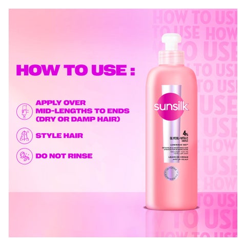 Sunsilk Luminous 100 Leave On Hair Cream - 200ml