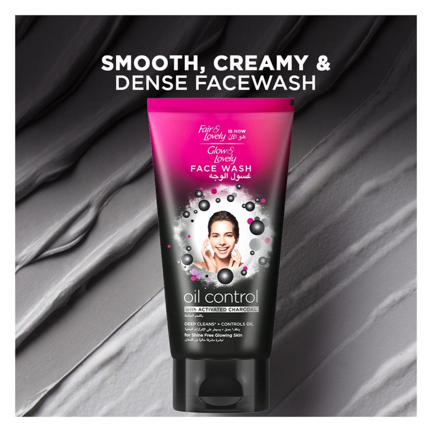 Glow & Lovely Oil Control Activated Charcoal Face Wash - 150ml
