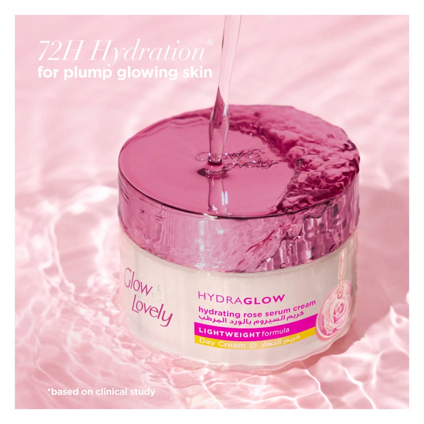 Glow & Lovely Hydraglow Hydrating Rose Serum Day Cream - 50g