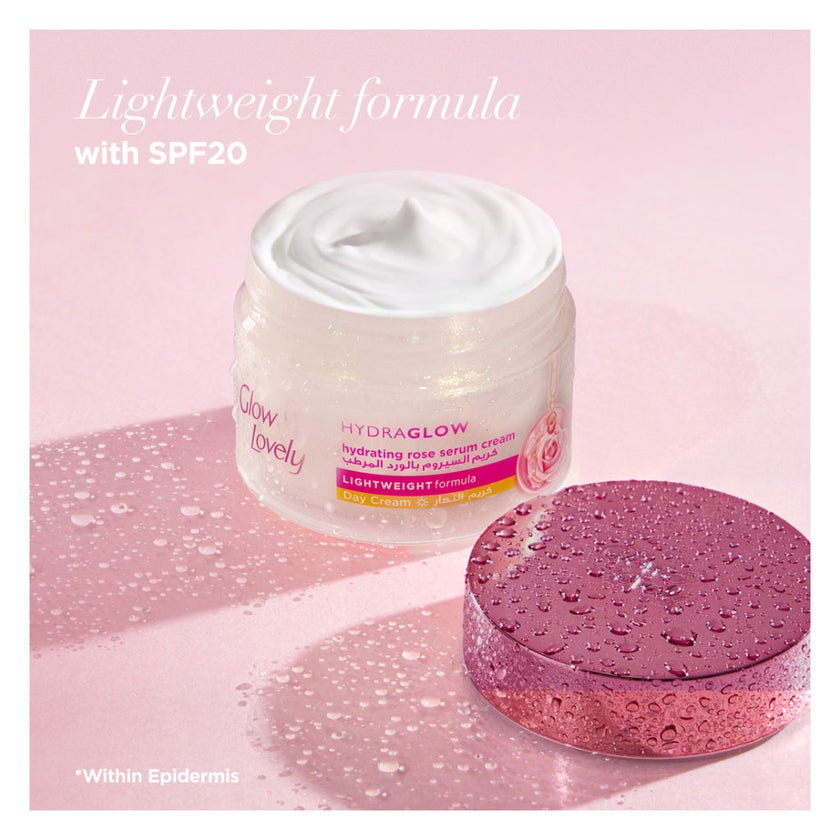 Glow & Lovely Hydraglow Hydrating Rose Serum Day Cream - 50g
