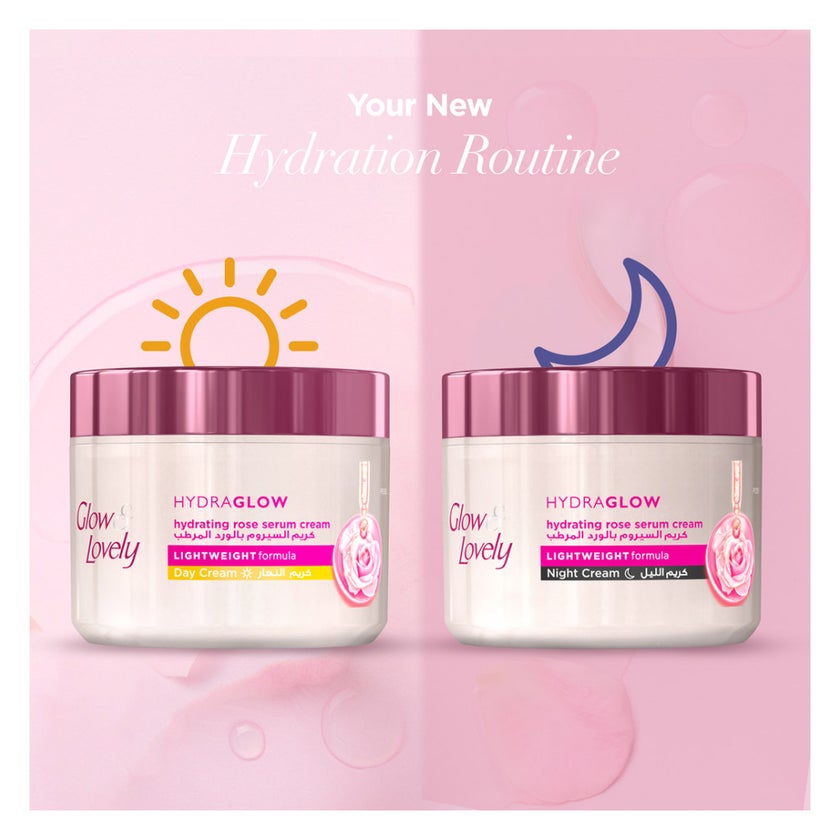 Glow & Lovely Hydraglow Hydrating Rose Serum Day Cream - 50g