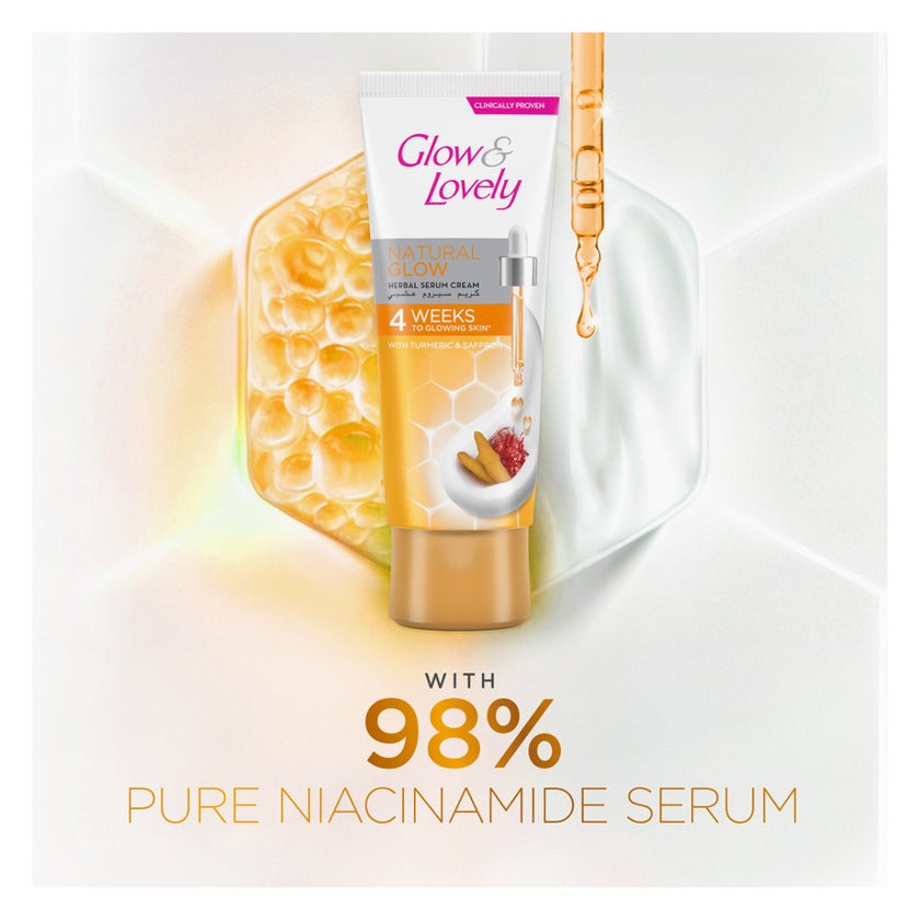 Glow & Lovely Natural Glow Herbal Serum Cream - 100g