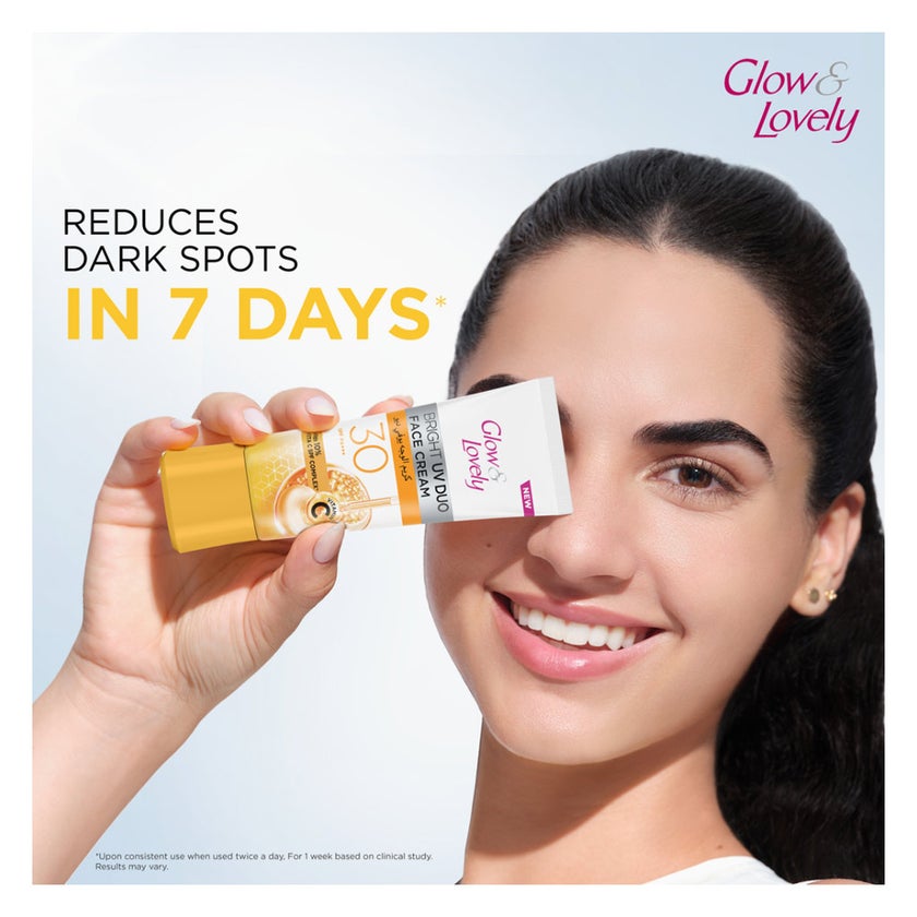 Glow & Lovely Bright UV Duo SPF 30 Vitamin C Face Cream - 50g