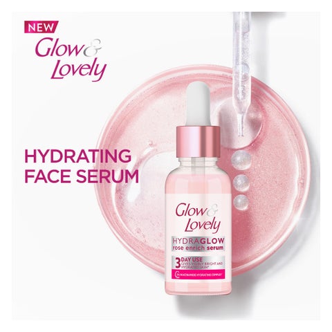 Glow & Lovely Hydraglow Rose Enrich Face Serum - 30g