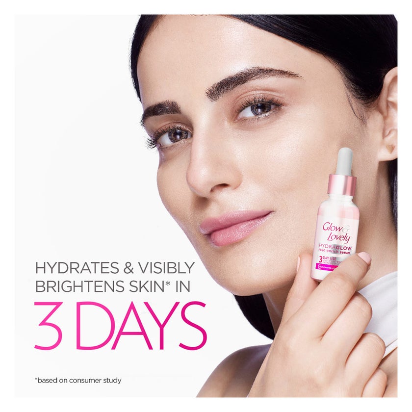 Glow & Lovely Hydraglow Rose Enrich Face Serum - 30g