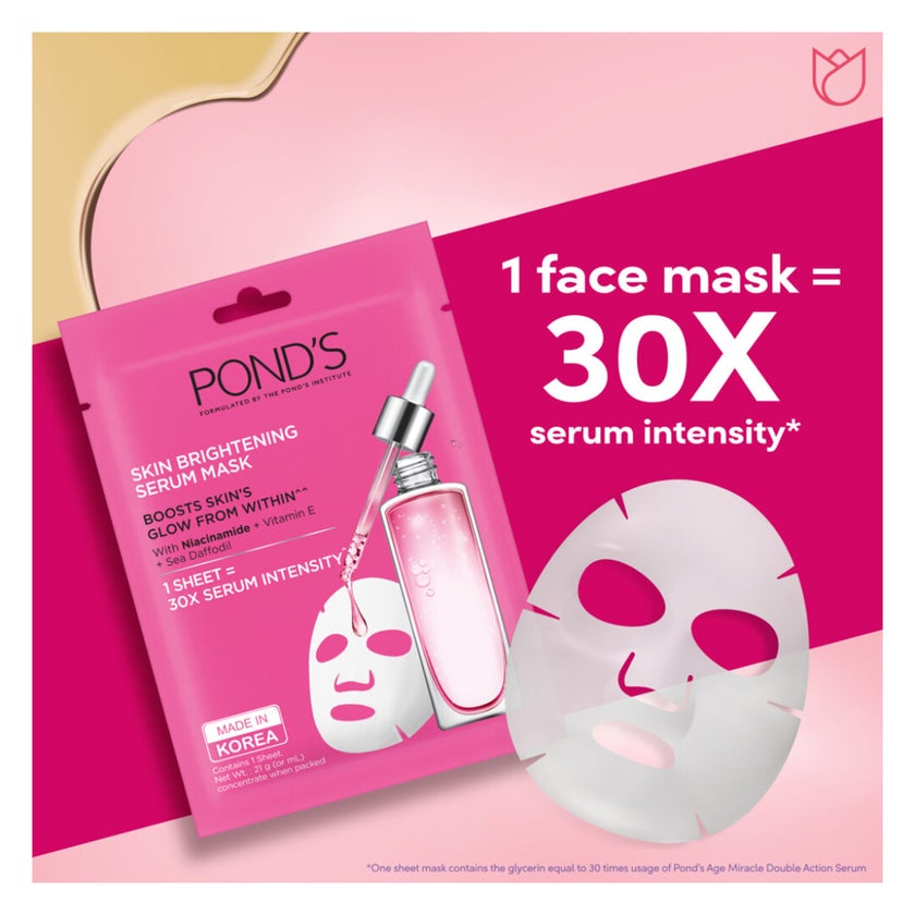 Ponds Skin Brightening Serum Face Sheet Mask