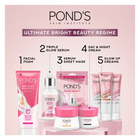 Ponds Instabright Glow Up Pink Crush Cream - 20g