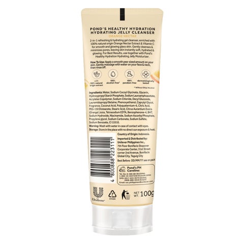 Ponds Healthy Hydration Orange Nectar Gel Cleanser - 100ml