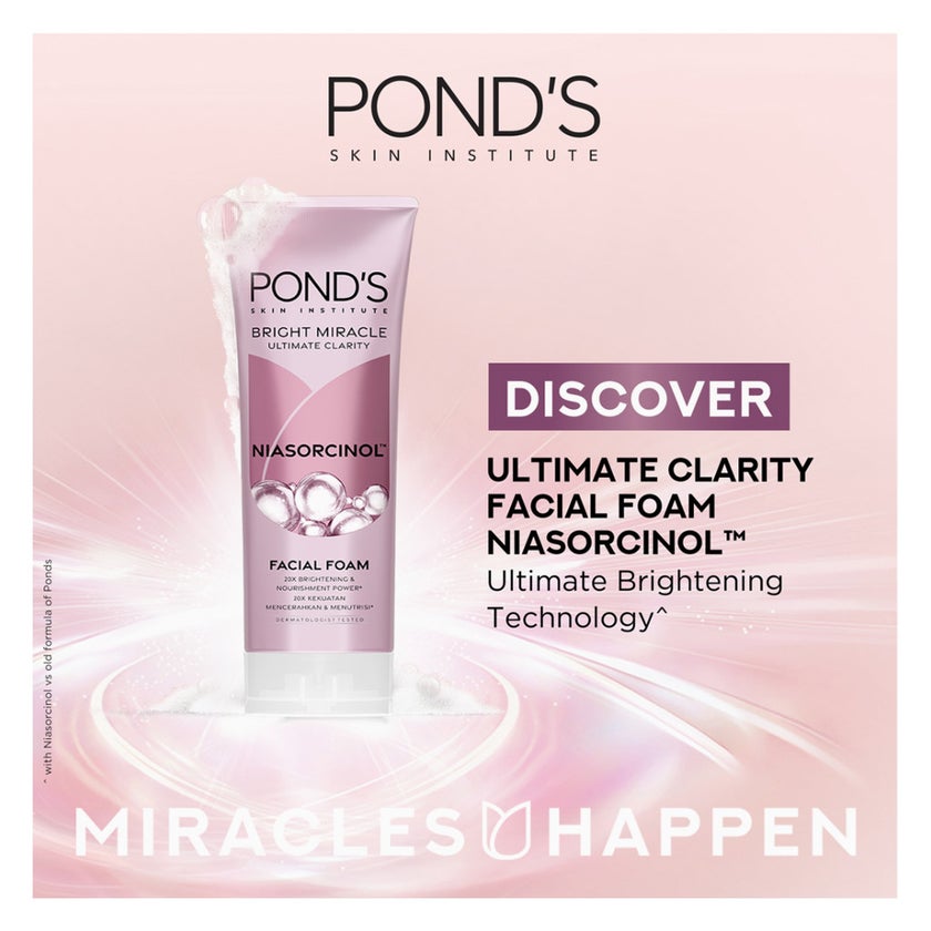 Ponds Bright Miracle Niasorcinol Facial Foam Cleanser - 100g