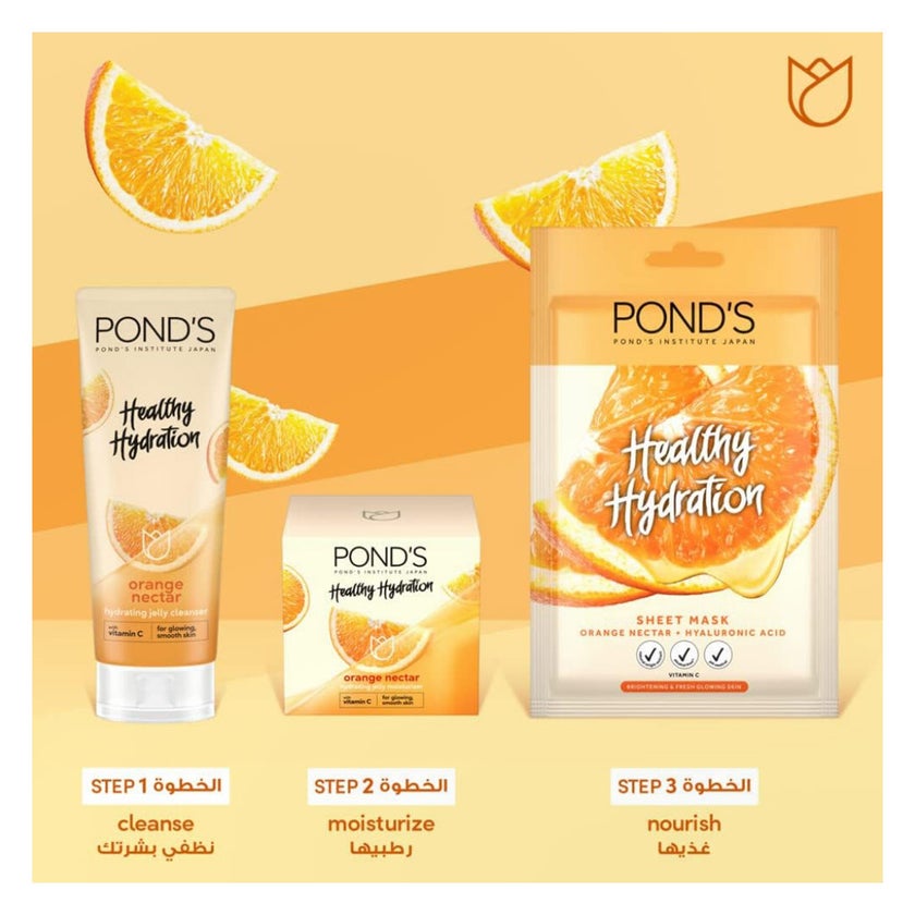 Ponds Healthy Hydration Orange Nectar Face Sheet Mask