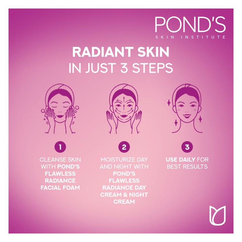 Ponds Flawless Radiance Even Tone Facial Foam Cleanser - 100g