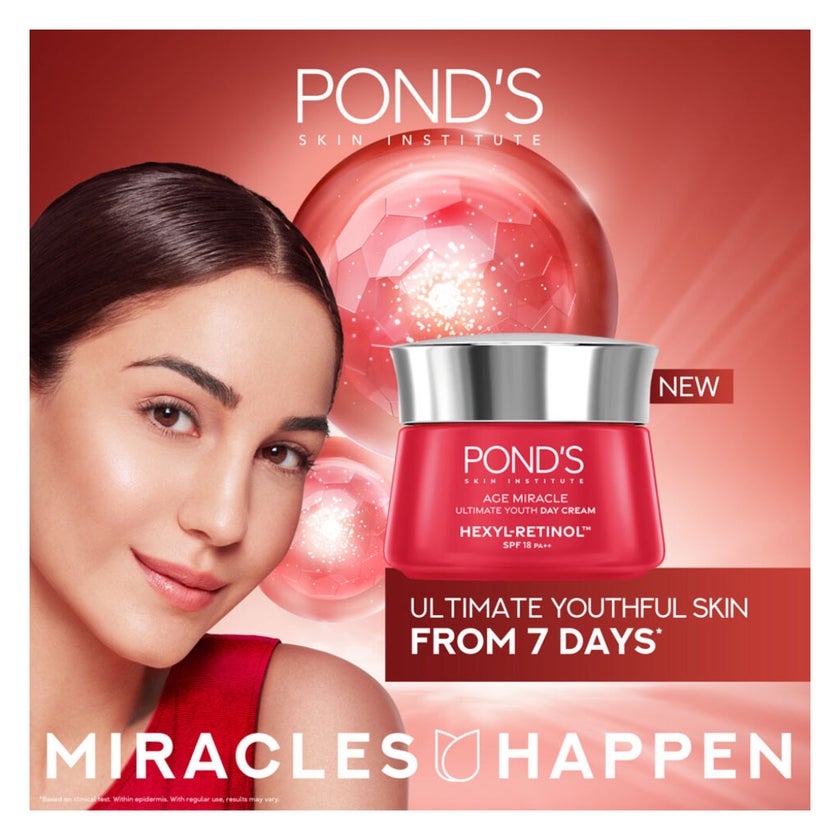 Ponds Age Miracle Hexyl-Retinol SPF 18 Day Cream - 50g