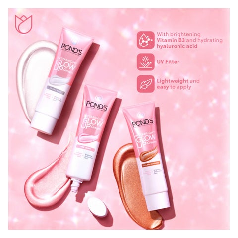 Ponds Instabright Glow Up Cream, Golden Sunshine - 20g