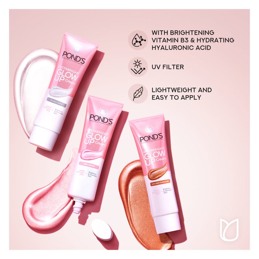 Ponds Instabright Glow Up Cream, Pearly Aura - 20g