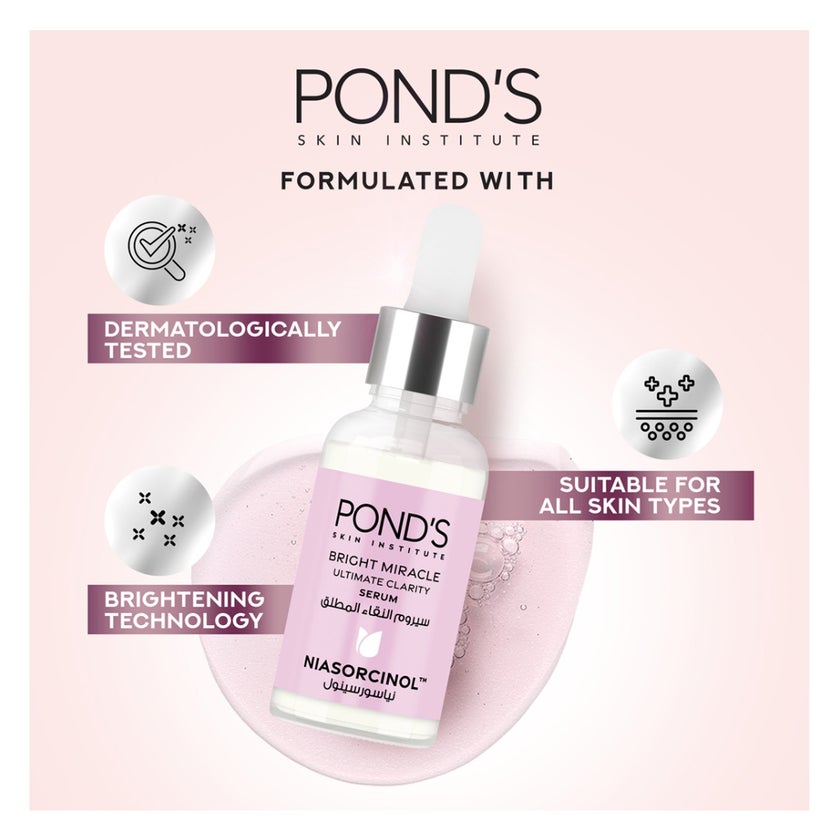 Ponds Bright Miracle Niasorcinol Face Serum - 30ml