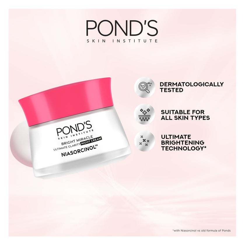 Ponds Bright Miracle Niasorcinol Night Cream - 50g
