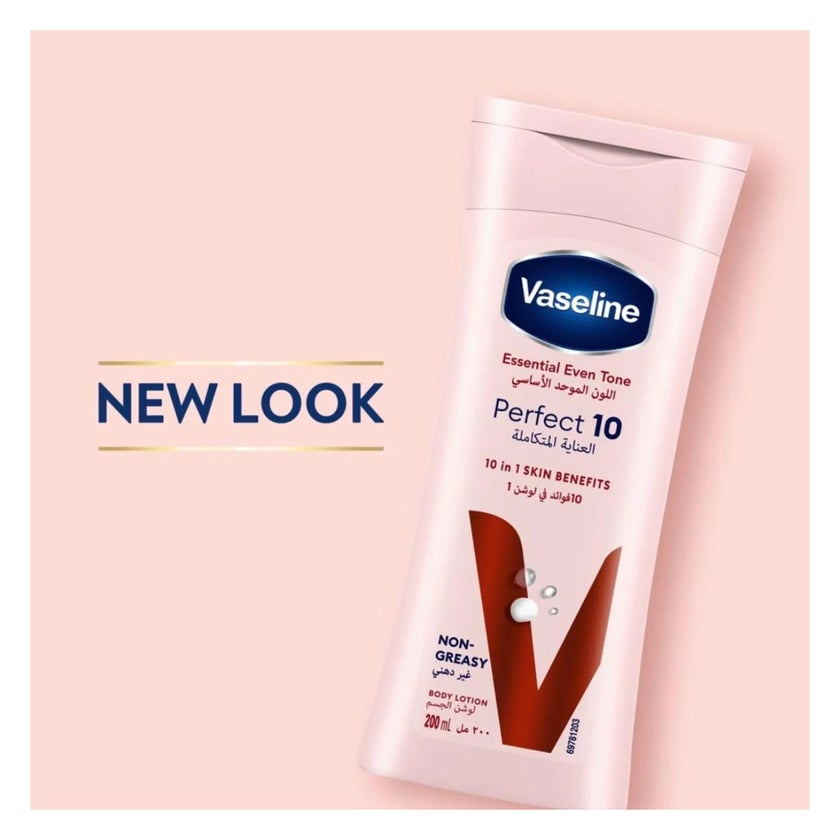 Vaseline Essential Even Tone Perfect 10 Body Lotion - 200ml