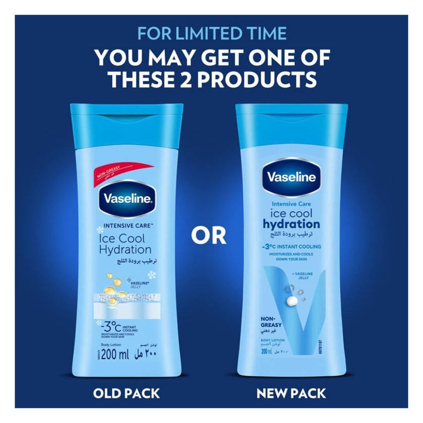 Vaseline Intensive Care Ice Cool Hydration Body Lotion - 200ml
