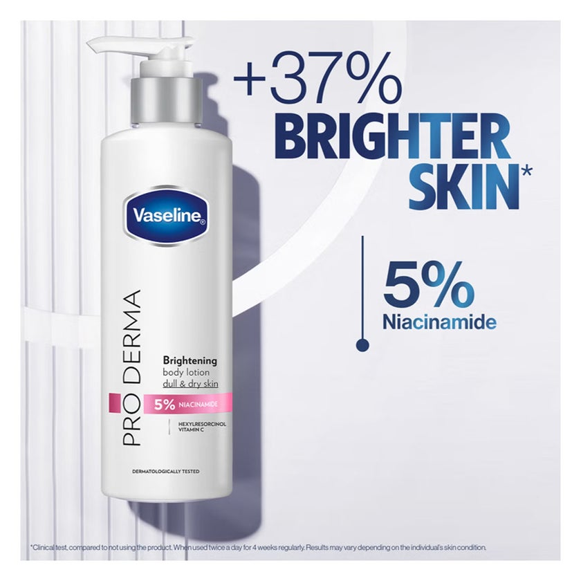 Vaseline Pro Derma 5% Niacinamide Brightening Body Lotion - 250ml