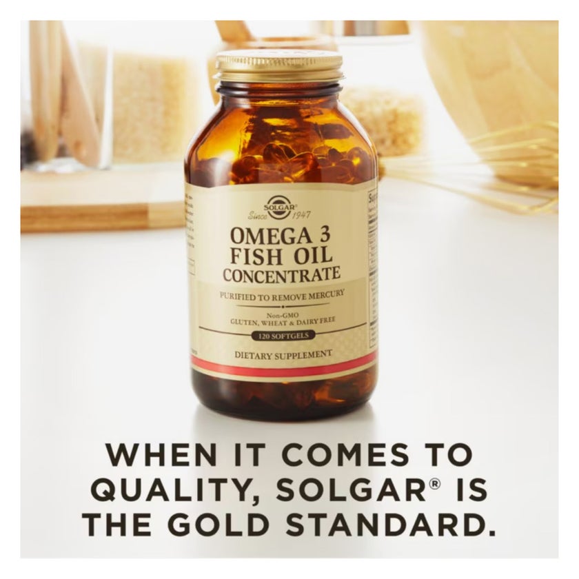 Solgar Omega 3 Fish Oil Concentrate Softgels - 120 Softgels