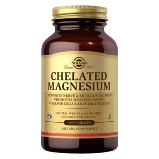 Solgar Chelated Magnesium Tablets - 100 Tablets