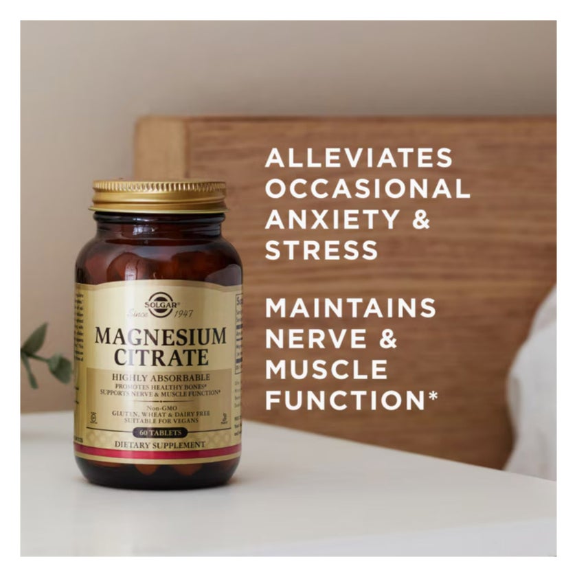 Solgar Magnesium Citrate Tablets - 60 Tablets